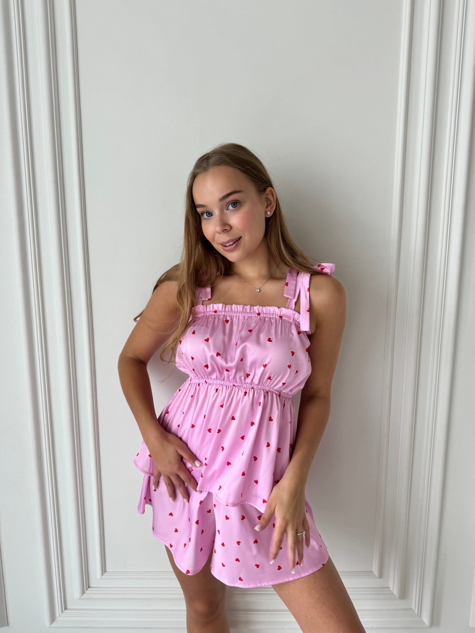 Жіноча піжама з сатину