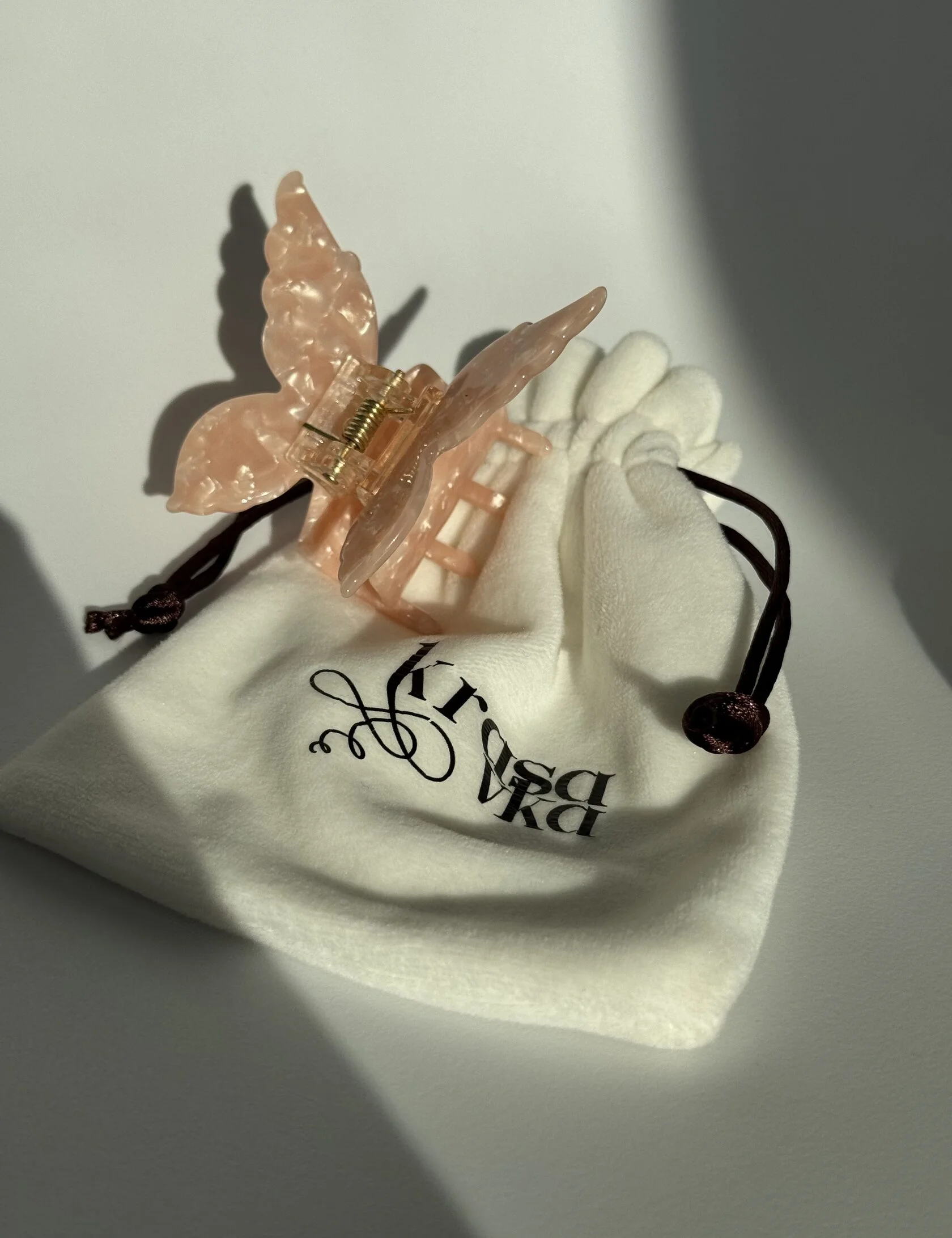 Заколка крабик для волосся «Метелик» classic