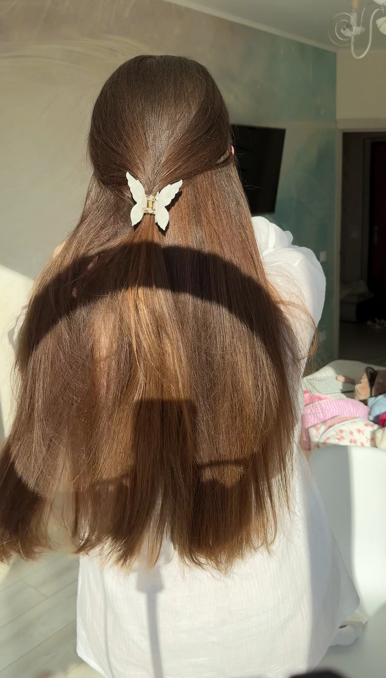 Заколка крабик для волосся «Метелик» classic