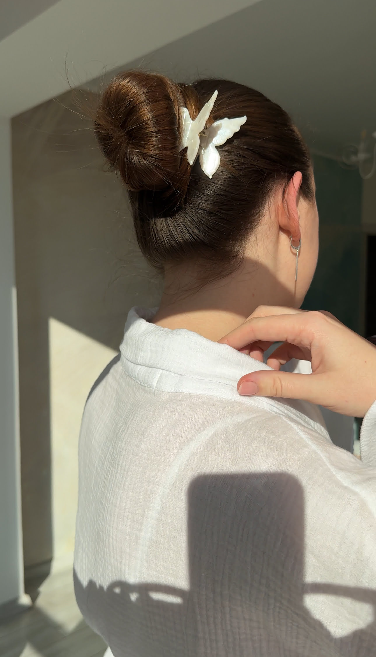 Заколка крабик для волосся «Метелик» classic