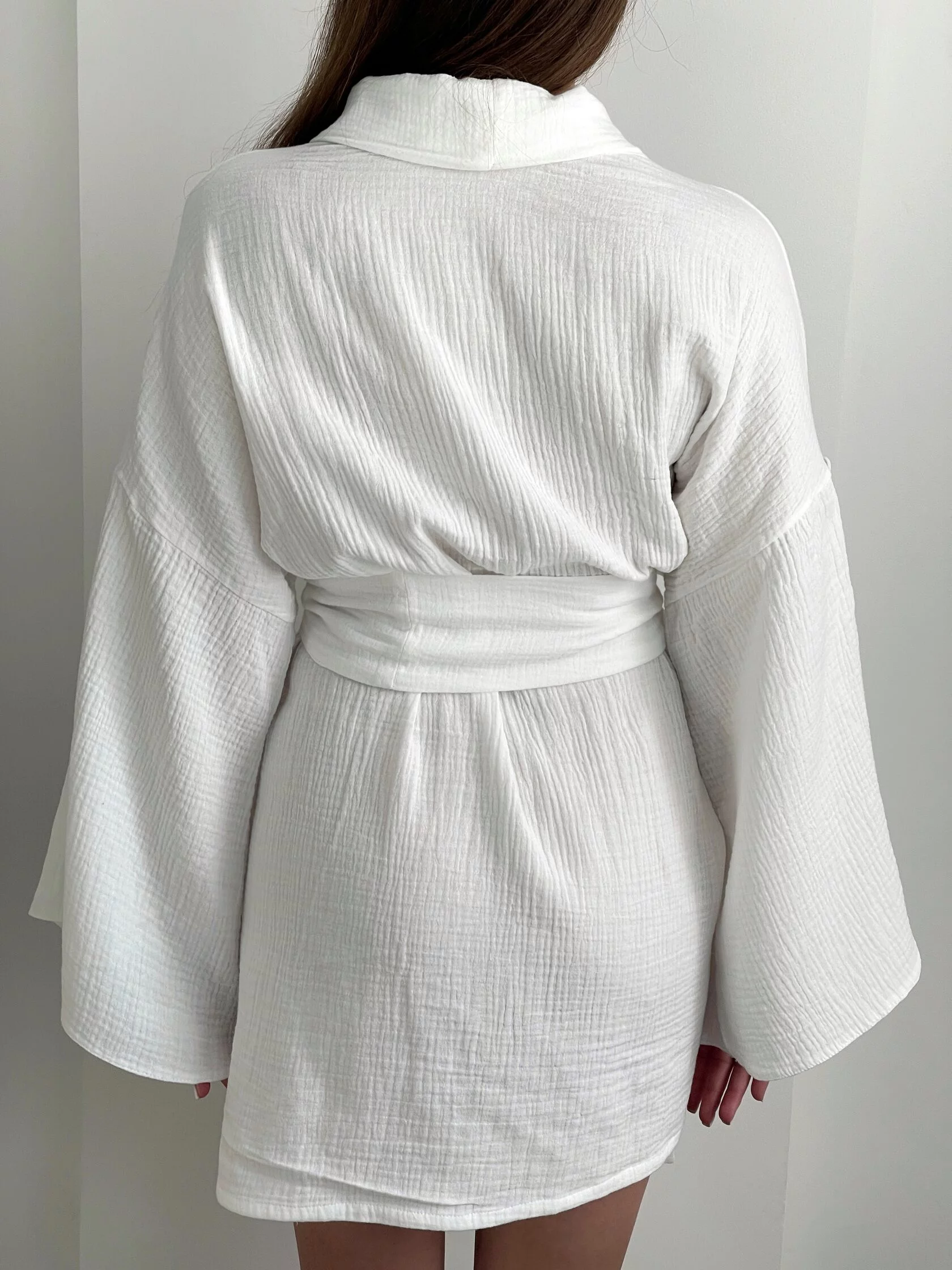 Жіночий халат-кімоно з мусліну