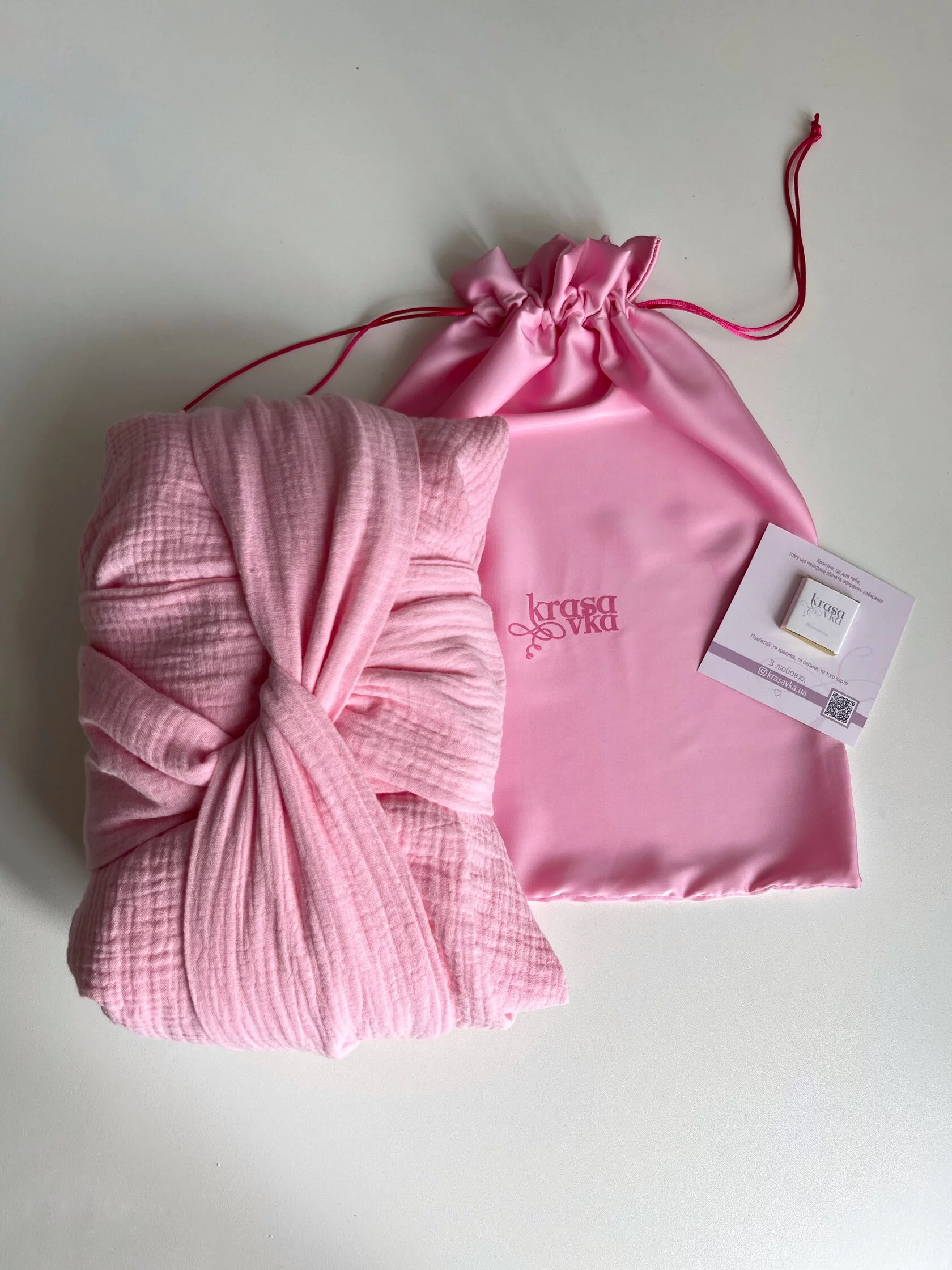 Жіночий халат-кімоно з мусліну