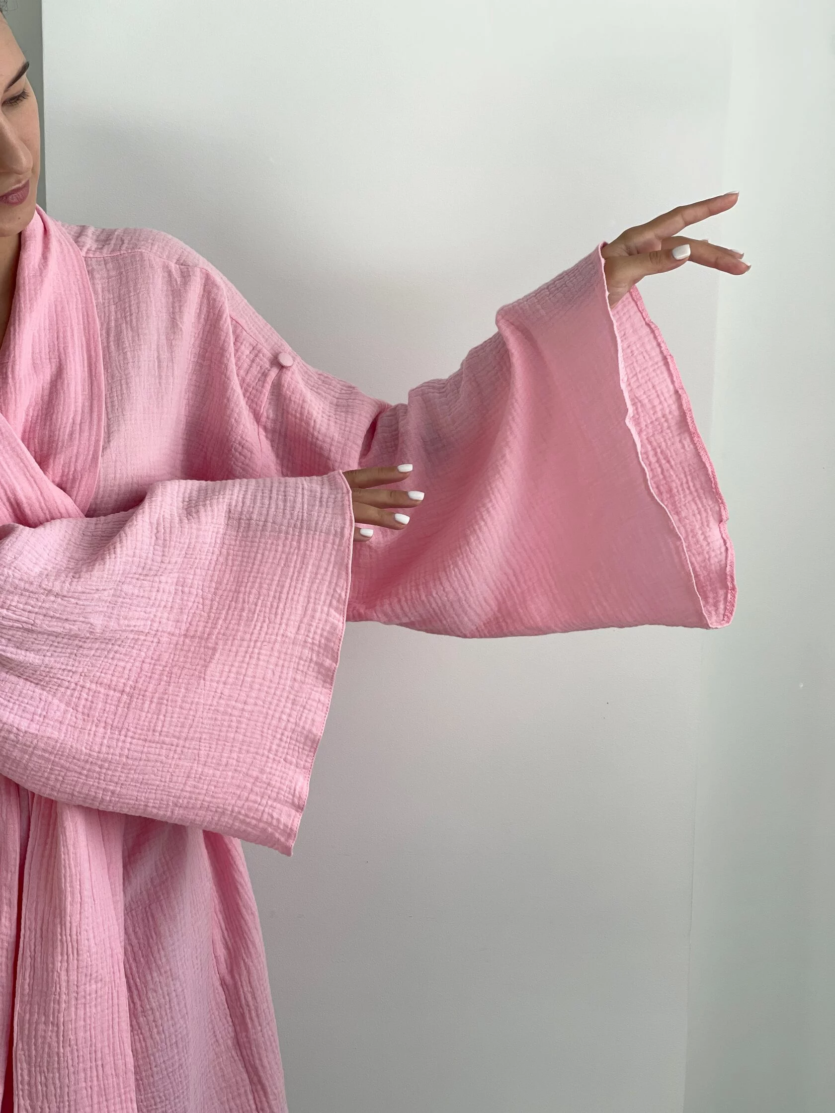 Жіночий халат-кімоно з мусліну