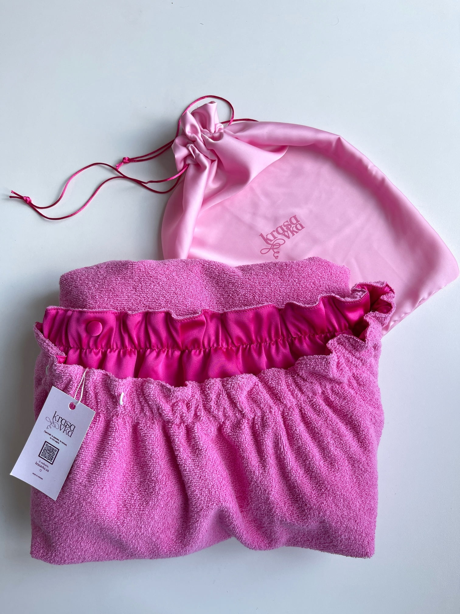 Рушник-тюрбан для тіла на застібці