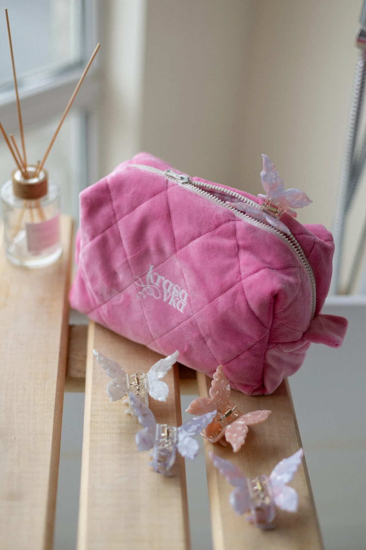 Заколка крабик для волосся «Метелик» classic