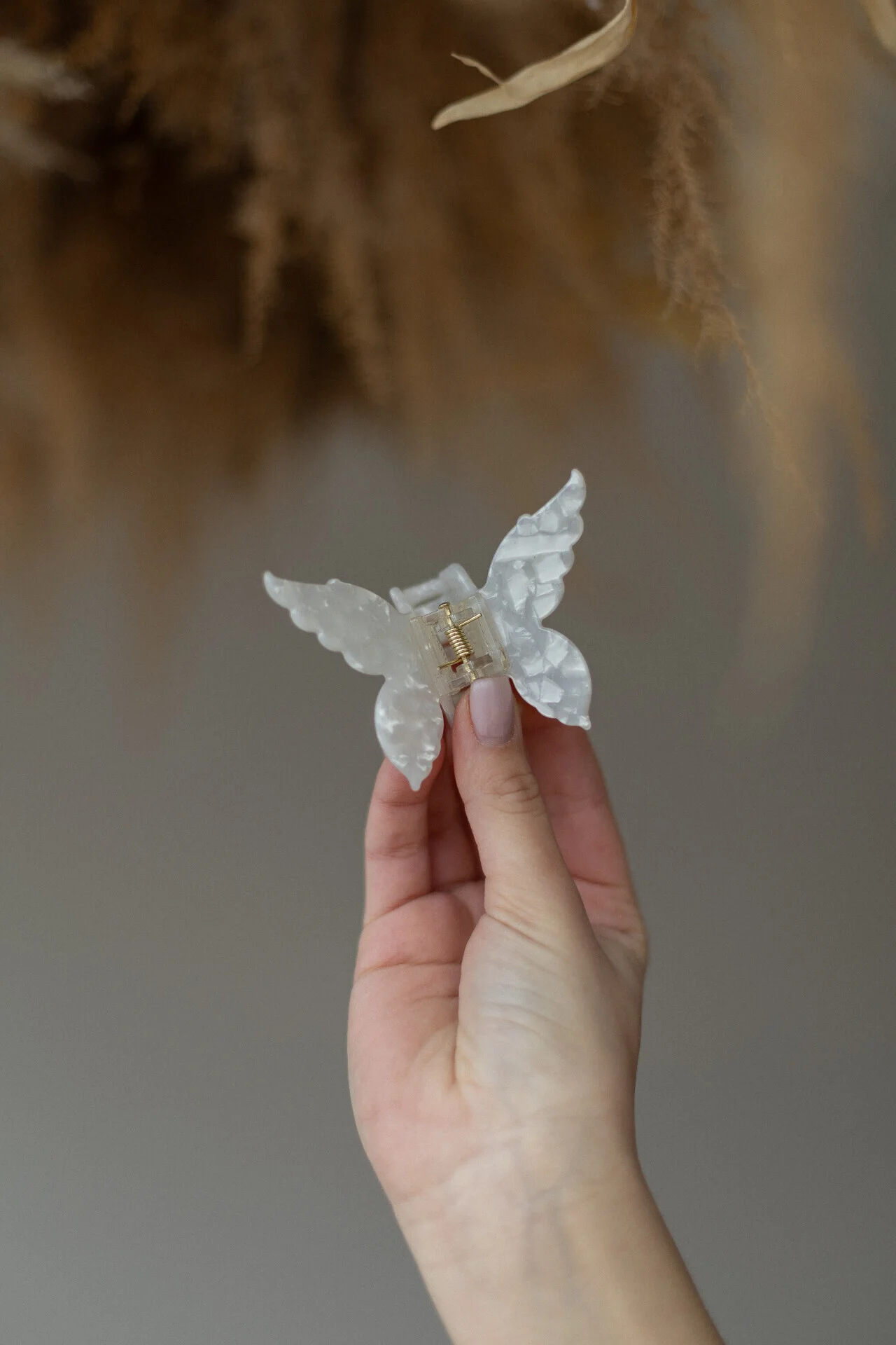 Заколка крабик для волосся «Метелик» classic