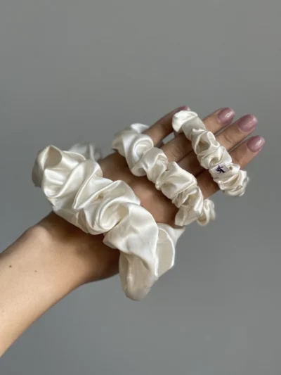 Шовкові резинки для волосся