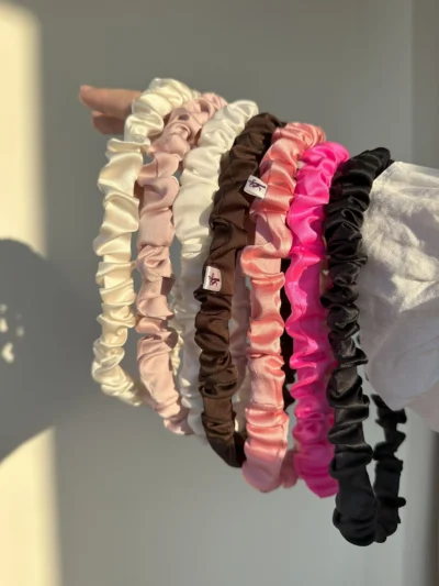 Обруч-пов'язка зі штучного шовку