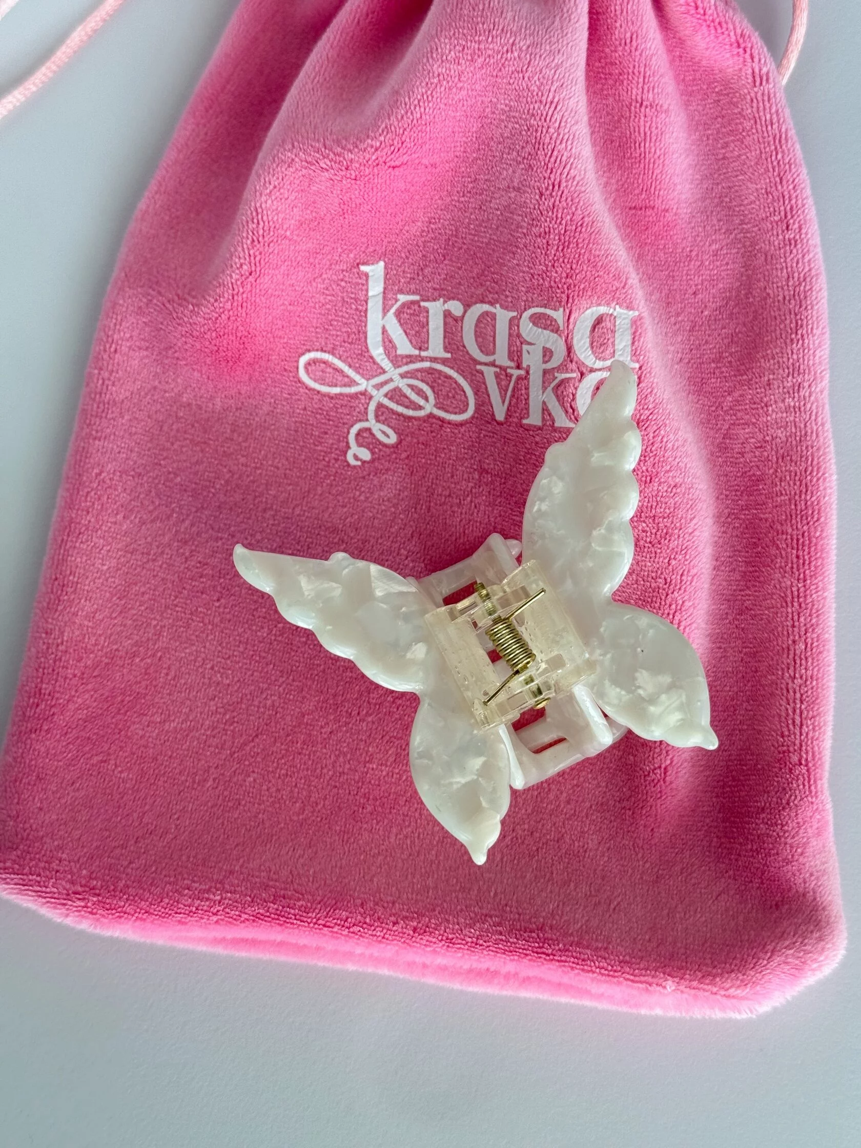 Заколка крабик для волосся «Метелик» classic