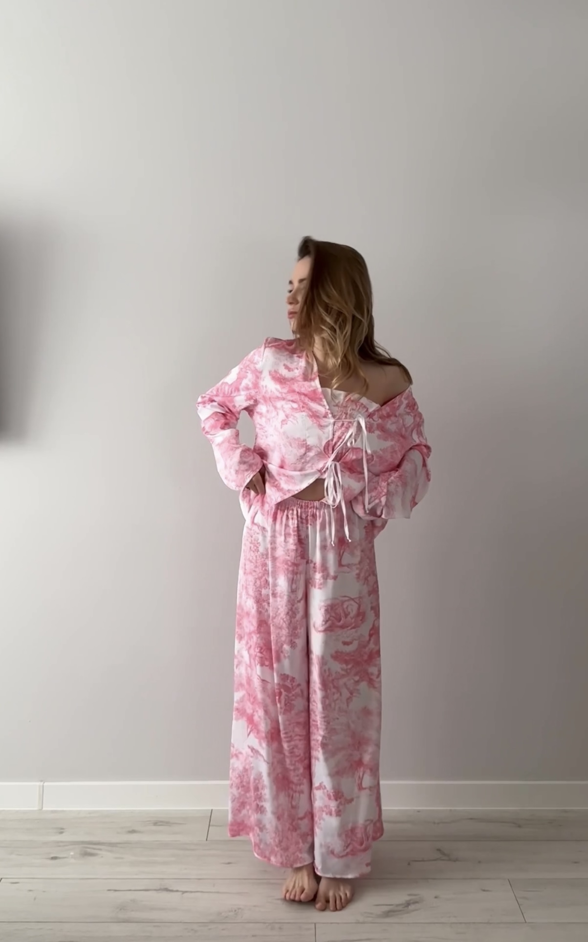 Сатинова піжама 3в1