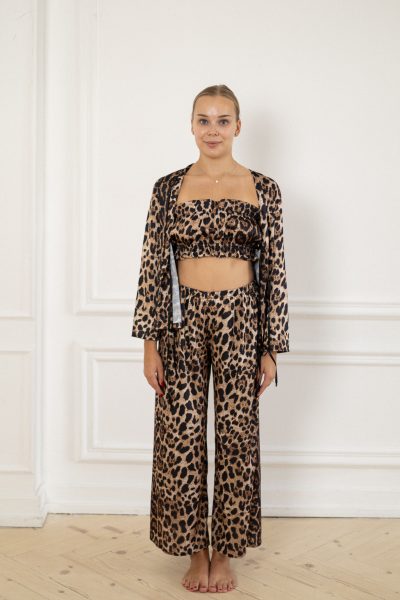 Сатинова піжама 3в1 зі штанами