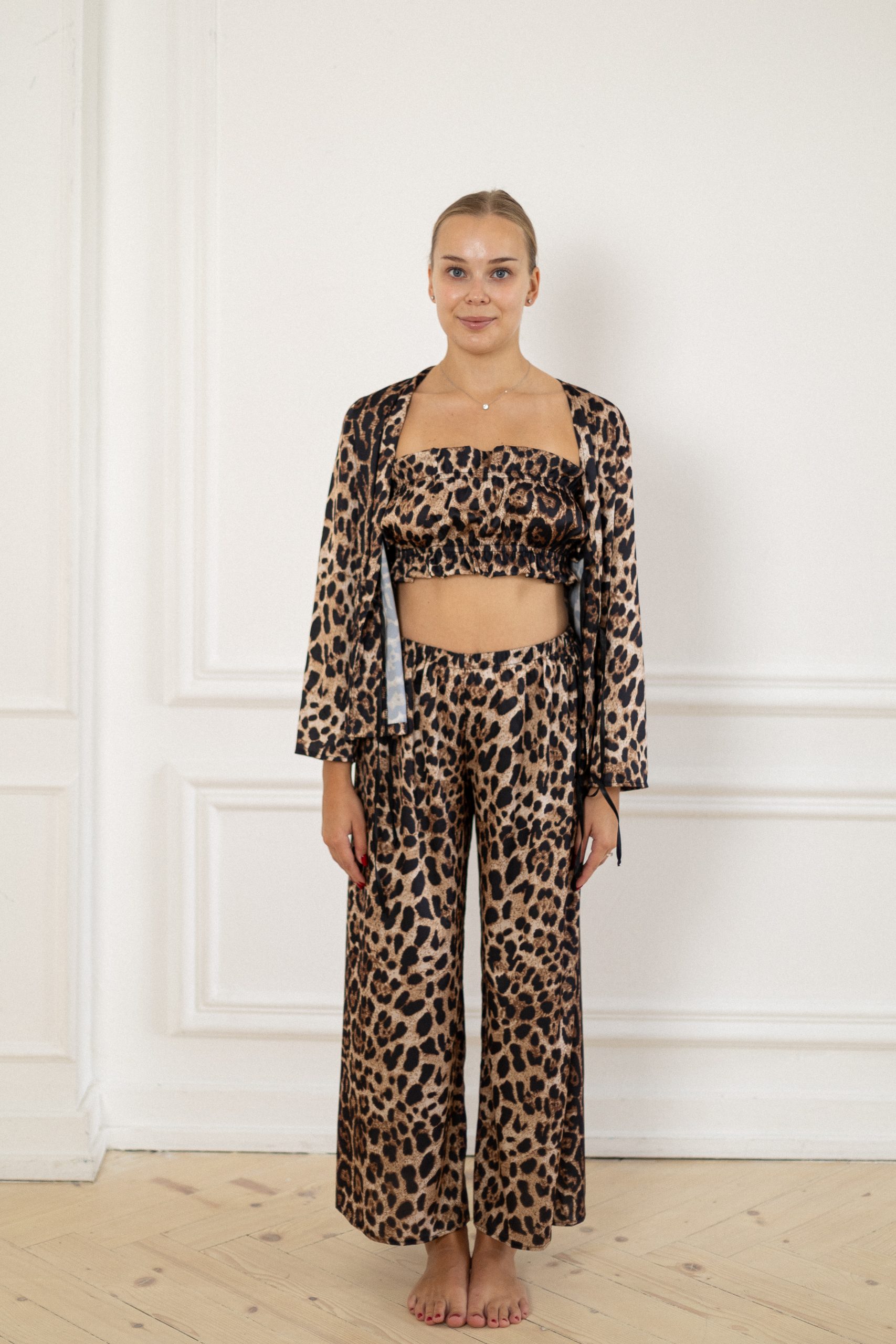 Сатинова піжама 3в1,