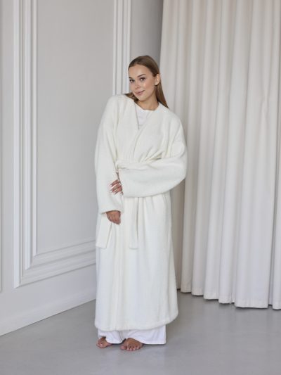 Подовжений кардиган з ангори