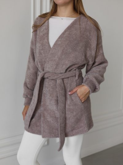 Вкорочений кардиган з ангори